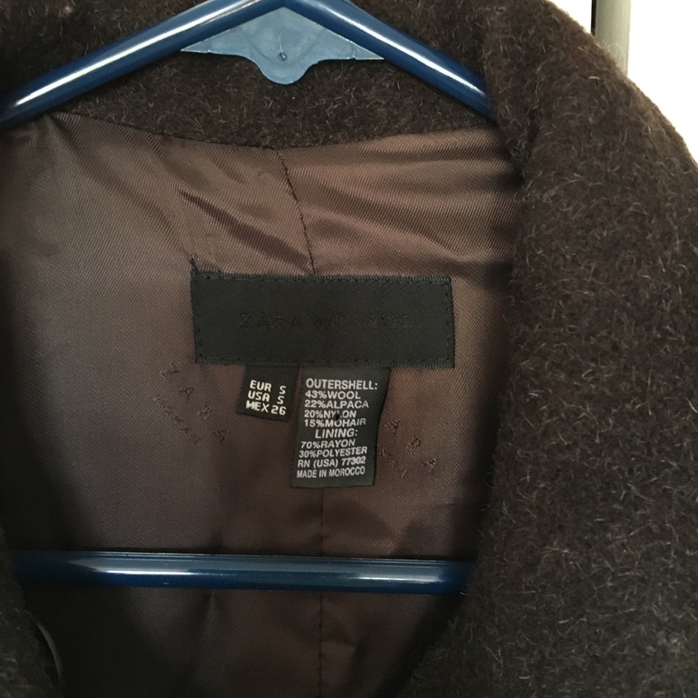Zara alpaca wool long coat - Picture 3 of 5